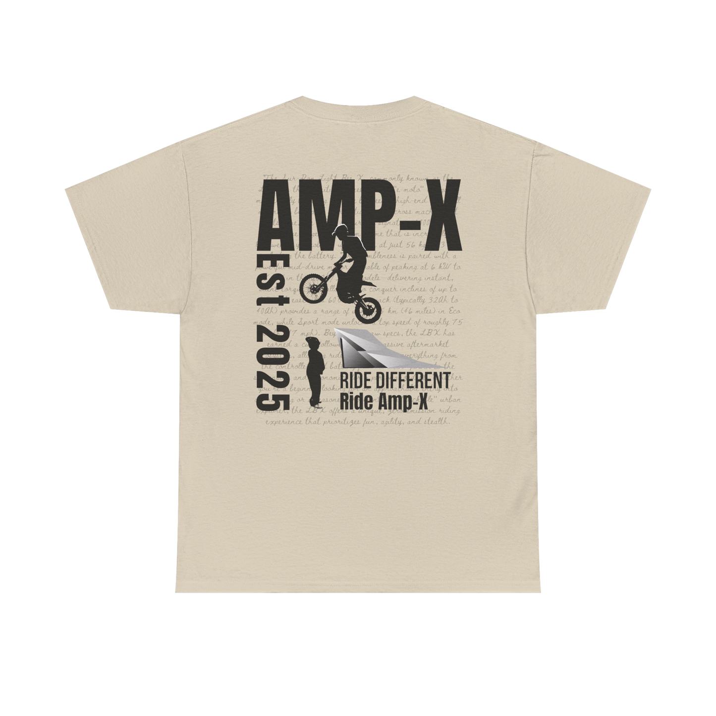 Amp-X Stunt Design Small Logo Tee