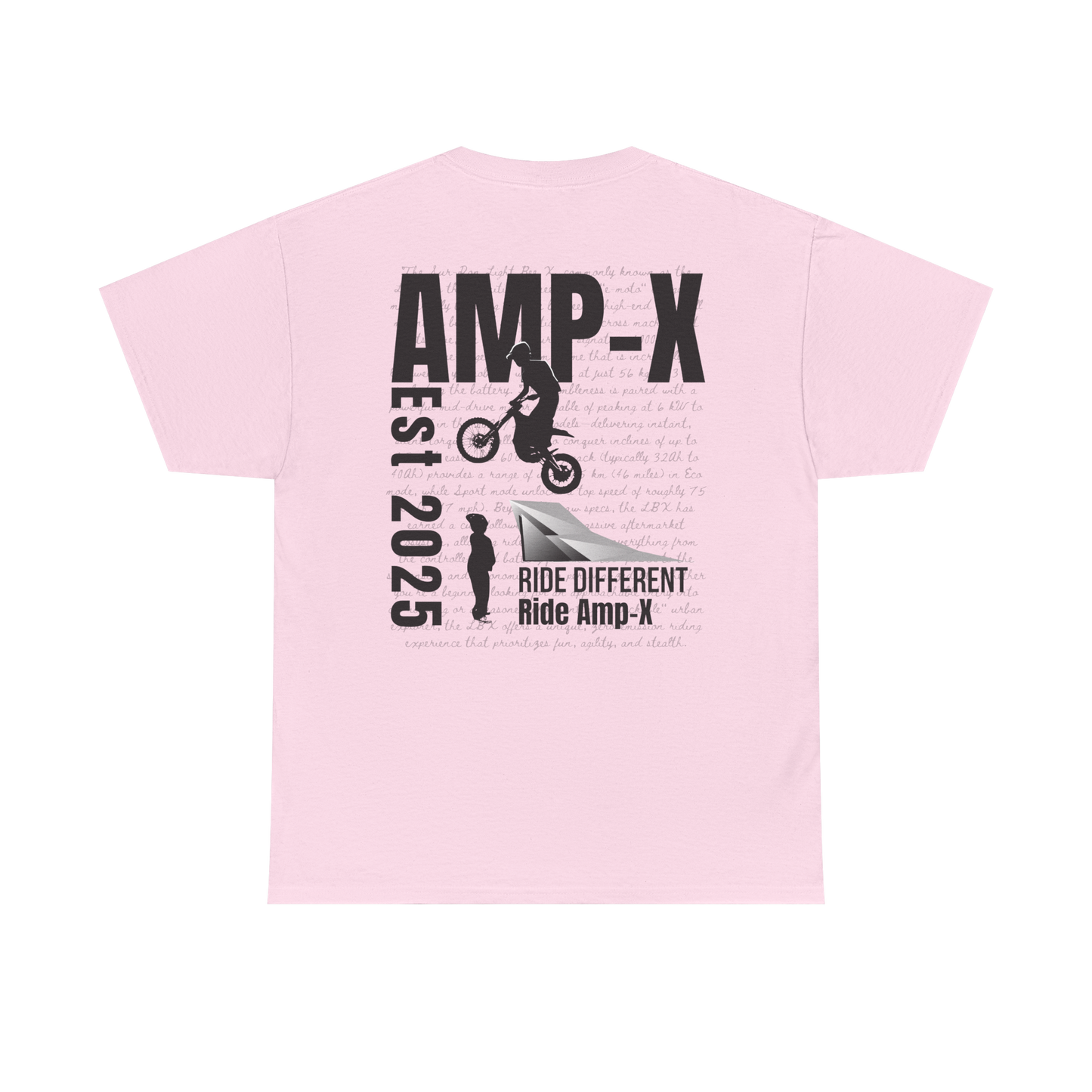 Amp-X Stunt Design Small Logo Tee
