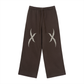 Fleece Drawstring Straight-Leg Sweatpants